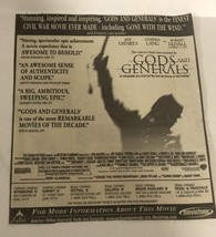 Gods And Generals Vintage Print Ad Robert Duvall Jeff Daniels Stephen Lang TPA17 - $6.92