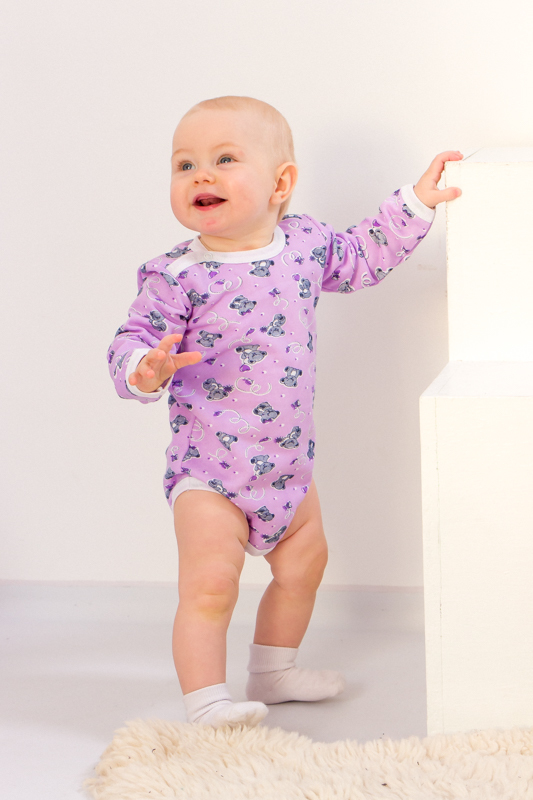 Bodysuit (infant girls), Demi-season,  Nosi svoe 5010-024-5 (mishky-buzok) - $14.72+