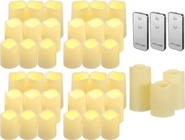 36 Pieces Flameless Candles Flameless Floating Candle with Remote Timer Battery - £15.17 GBP
