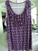 Merona Purple Pink Sleeveless Top Size Xs #7705 - £4.26 GBP