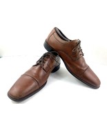 J Murphy By Johnston &amp; Murphy Oxford 11M Novick Shoes Brown Cap Toe Dres... - €29,83 EUR