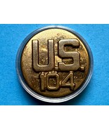 CIRCA 1937-1943, U.S, 104th REGIMENT, COLLAR DISK, TYPE III, ENLISTED - €12,91 EUR