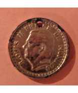 USED!! Louis II Prince of Monaco 2 Franc Coin Pendant Vintage!! FREE SHI... - $364.46 MXN