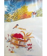 The Creative Circle Embroidery Kit 2151 Apples in the Snow Bob Fleming - £15.35 GBP