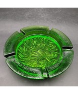 Vintage MCM L. E. Smith Mid Century Modern Glass Ashtray Large Green  19... - $27.06 CAD