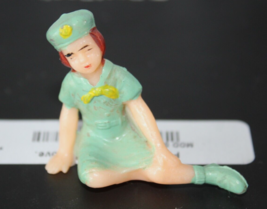 Vintage Plastic Cake Topper Girl Scout Figure Made In Hong Kong - £14.69 GBP