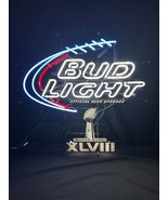 Bud Light Super Bowl XLVIII Neon Sign Beer Bar NFL Man Cave Light – Tested - $343.46 CAD