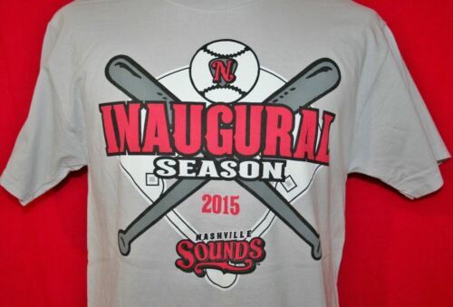 NASHVILLE SOUNDS 2015 Inaugural First Tennessee Stadium T-SHIRT M Baseball SGA - $9.89