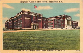 Postcard 1951 Benjamin Franklin High School Rochester New York J19 - £3.36 GBP