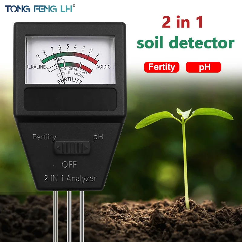 House Home 2 in 1 SA PH Fertility Meter With 3 Probes SA PH Tester Plant Fertile - £19.98 GBP