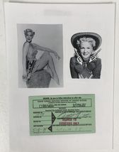 Betty Hutton Signed Autographed Vintage Signature 8.5x11 Display - Lifetime COA - £40.20 GBP