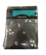 Nightmare Before Christmas Vinyl Tablecloth Spiderweb Jack Sally Hallowe... - $8.73 CAD