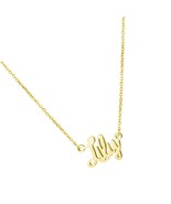 Personalized Name Necklace 18K Gold Plated Stainless - £38.11 GBP