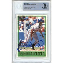 Vladimir Guerrero Auto 1997 Topps Montreal Expos Signed Rookie Card BAS Slab RC - £234.67 GBP