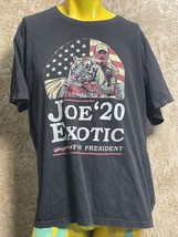 Joe Exotic Tiger King Unisex Black Shirt Size 2XL Joe Exotic For President - £8.00 GBP