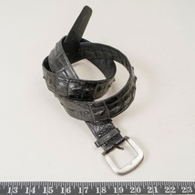 Lusso Rettile Pelle Uomo Cintura Soldi Nascosto Zip - £51.06 GBP