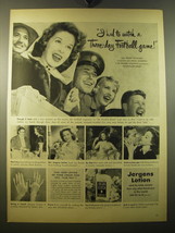 1950 Jergens Lotion Advertisement - Susan Hayward - £14.46 GBP