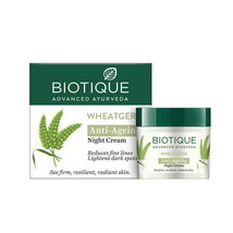 Biotique Bio Wheat Germ Youthful Nourishing Night Cream, 50gm/1.76oz (Pack of 1) - £12.83 GBP