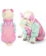 Dog Puppy Raincoat Rain Jacket For Small Dogs  Waterproof Pink &amp; Blue - $7.94
