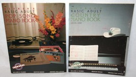 Vintage Alfred&#39;s Basic Adult Country &amp; Pop Piano Books Level One Song Books - £13.25 GBP