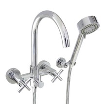 MODONA 6&quot; European Style Tub &amp; Shower Mixer with Hand Held Shower Set – ... - £100.42 GBP