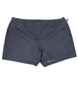 Lane Bryant Shorts Womens Plus Size 28 Blue White Striped Chino Comfort ... - £18.63 GBP