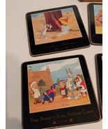 1993 Looney Tunes Warner Bros Drink Coasters w/Holder Bugs And Friends V... - $304.58 MXN