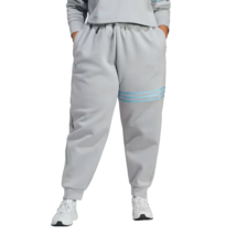 Adidas Women&#39;s ADICOLOR NEUCLASSICS Joggers Plus Size 1X Gray / Blue Str... - £31.53 GBP