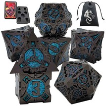 Dnd Dice Set Dungeons And Dragons Dice With Gift Box &amp; Dice Bag Metal Po... - £39.27 GBP