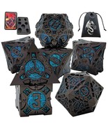 Dnd Dice Set Dungeons And Dragons Dice With Gift Box &amp; Dice Bag Metal Po... - £39.22 GBP