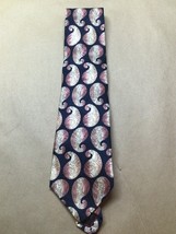 Geoffery Beene Paisley Neck Tie Silk from Italy - $13.86