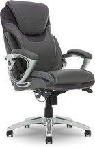 Executive Office Chair, Bonded Leather, High Back, Ergonomic For, Light Gray. - £274.86 GBP