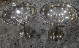 Pair of Gorham Sterling Silver Weighed Candy Dishes, 6-1/4” T - £275.79 GBP