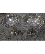 Pair of Gorham Sterling Silver Weighed Candy Dishes, 6-1/4” T - $350.00