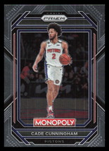 2022-23 Panini Prizm Monopoly #25 Cade Cunningham New York Knicks - £1.59 GBP