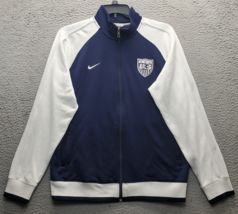 Nike USA Soccer Jacket Men&#39;s Large Multicolor Raglan Sleeve Mock Neck Fu... - $34.35