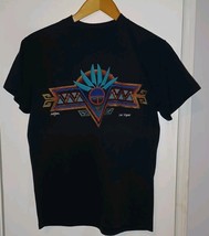 VTG Las Vegas Oneita Native American Art Black T Shirt Size Medium Made ... - €10,35 EUR