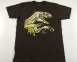 Jurassic World Camicia Da Uomo M Marrone Universal Studios Indominus Rex... - £22.24 GBP
