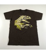 Jurassic World Camicia Da Uomo M Marrone Universal Studios Indominus Rex... - £21.76 GBP