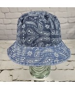 David and Young Bucket Hat Blue Paisley One Size  - $14.84