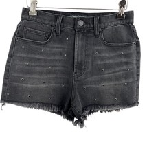 Juicy Couture Black Studded Denim Shorts Size 26 - £15.31 GBP