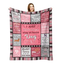 Dog Mom Gifts Blanket 60X50, Dog Mom Gifts For Women, Gifts For Dog Moms... - $45.99