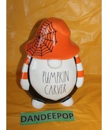 Rae Dunn Pumpkin Carver Gnome Seal Tight Ceramic Canister Halloween Spid... - £77.76 GBP