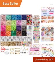 Vibrant Polymer Clay Bracelet Making Kit - 5000 Pieces for Kids' Creativity - $17.77