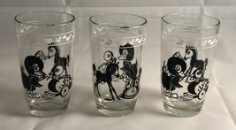 Set of 3 Vintage Ducks &amp; Horses Swanky Swigs 3.75&quot; Glasses - $24.99