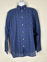 Ben Sherman Heritage Men Size L Dark Blue Button Up Shirt Long Sleeve Pocket - £9.01 GBP