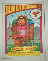 1987 Topps Alf Series Bouillabaseball Trading Card 12B Bandorff Yesmen Thor Tank - £6.20 GBP