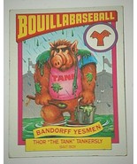 1987 Topps Alf Series Bouillabaseball Trading Card 12B Bandorff Yesmen T... - £6.25 GBP
