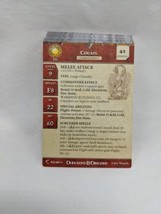 Lot Of (24) Dungeons And Dragons Deathknell Miniatures Game Stat Cards - $53.45