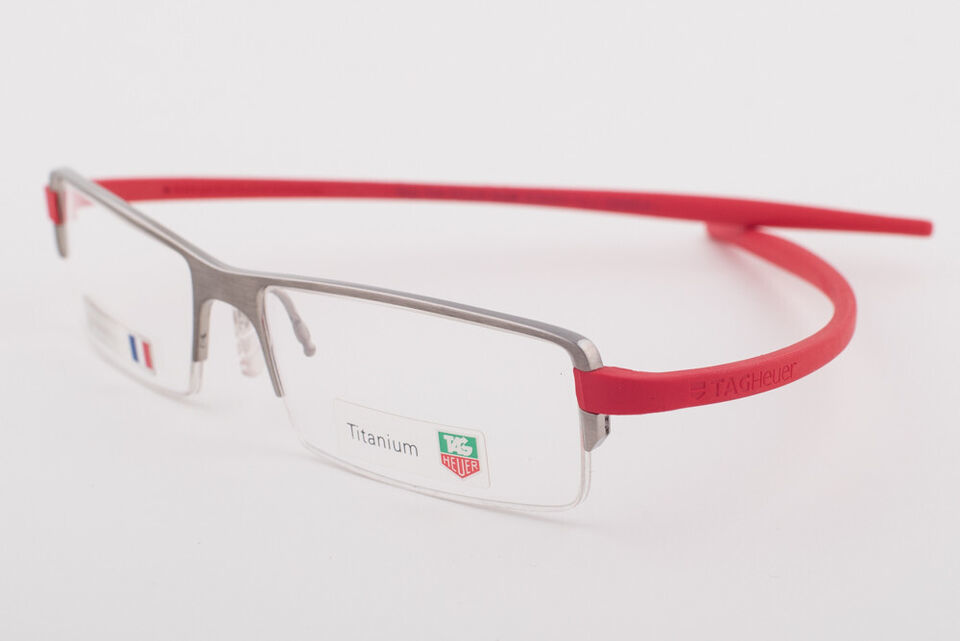 Tag Heuer 3723 004 Reflex Red Ceramic Titanium Eyeglasses 372-004 53mm
